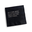 "Little Black Dress" Cocktail Napkins 