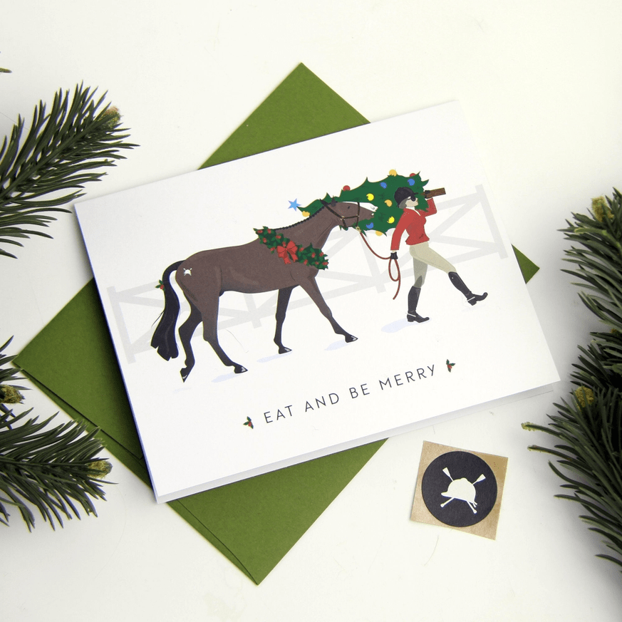 Eat & Be Merry Holiday Greeting Card