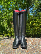 DeNiro Raffaello Dressage Boot - Brushed Black with Malibu Rondine