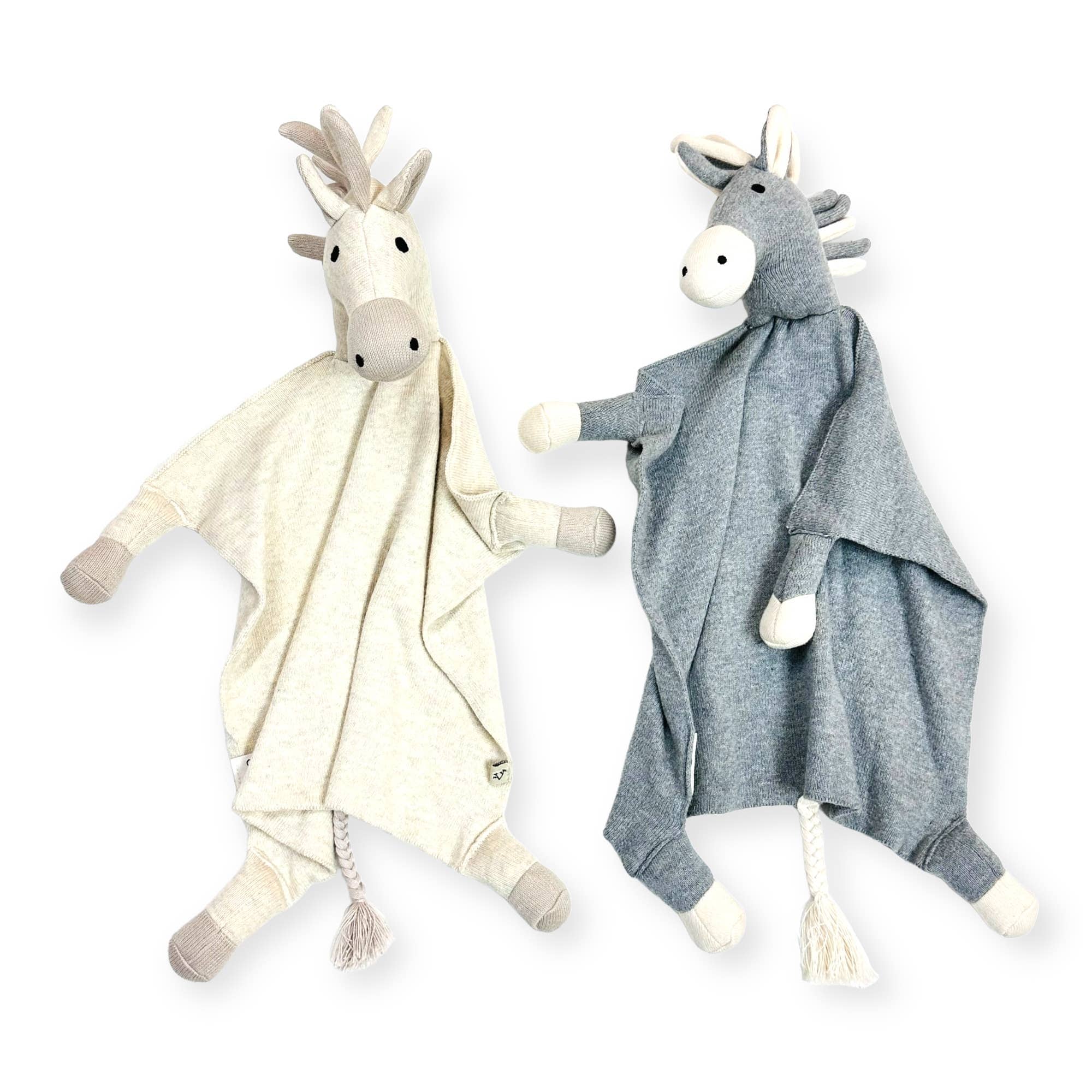 Organic Baby Horse Lovey Security Blanket Cuddle Cloth