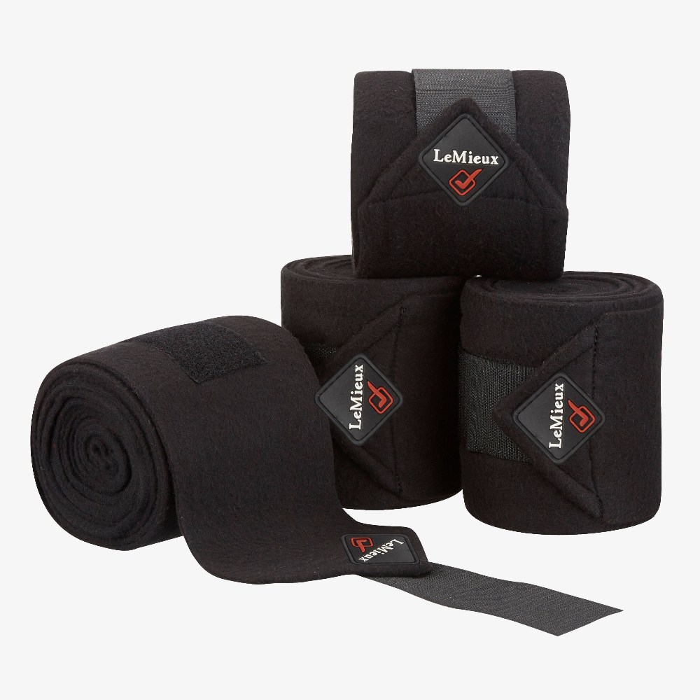 LeMieux Luxury Polo Wraps - Black