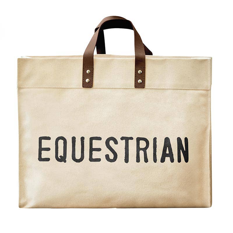 Equestrian Canvas Tote 