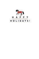 Horse Tree Christmas Card