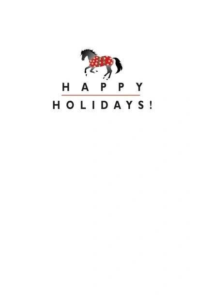 Horse Tree Christmas Card