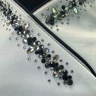 Plastronique Black & Silver Crystal Drops Stock Tie