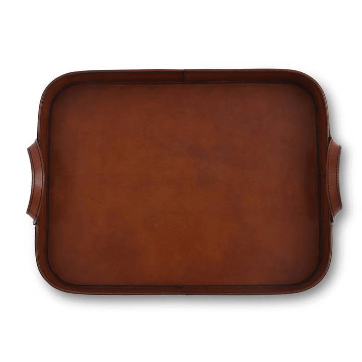 Leather Bit Serving Tray