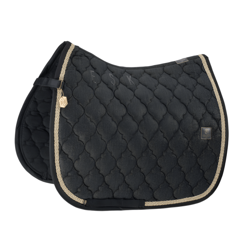 Eskadron Dressage Cotton Glitter Pad - Black