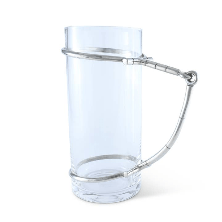 Horse Bit Glass Pitcher