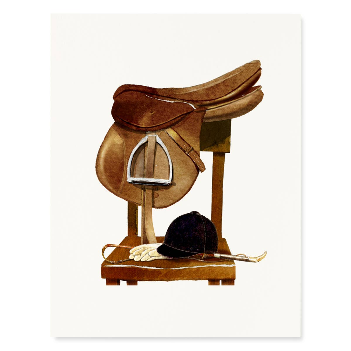 Saddle - Horse & Equestrian Boxed Greeting Cards