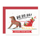 Ho Ho Horses Christmas Card