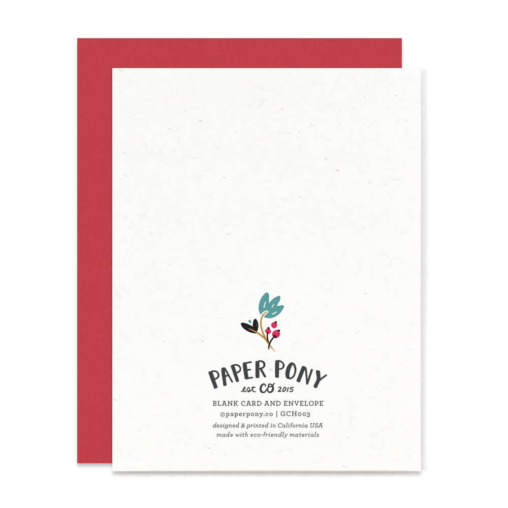 Dala Winter Pony Card