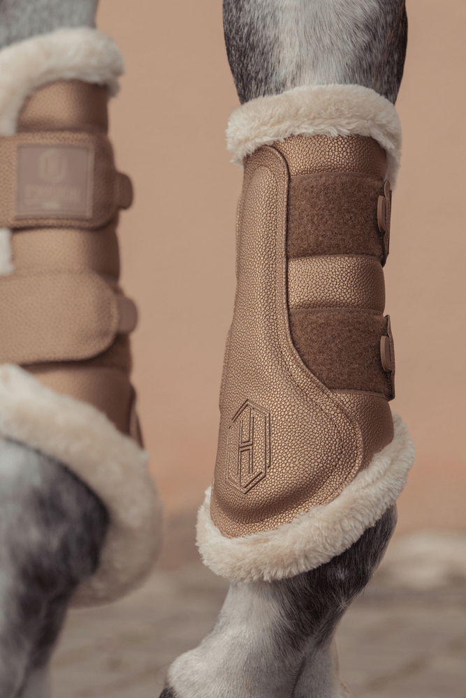 Eskadron Stingray Fauxfur Mesh Boots - Almond