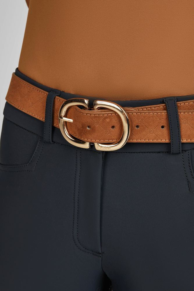 Eskadron Faux Leather Belt - Almond