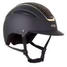 Evoke Callisto MIPS Classic Brim Helmet -Black/Gold Crystal