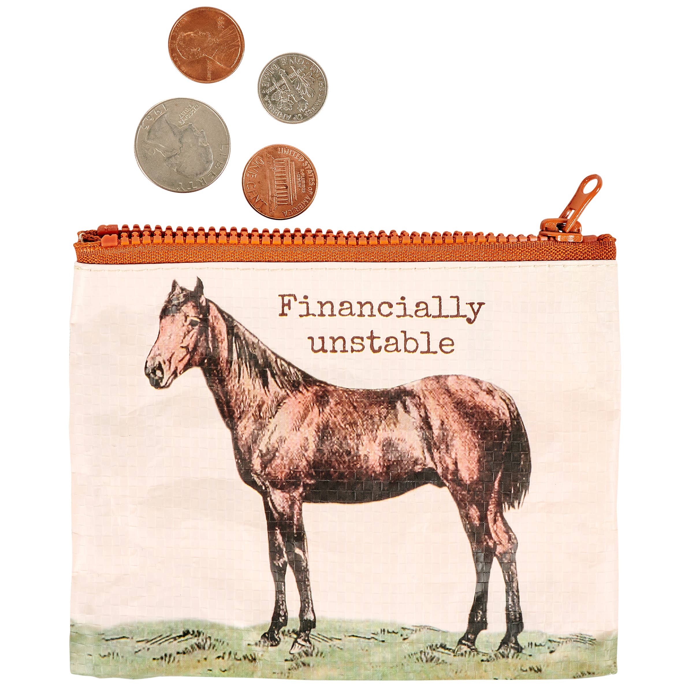 "Financially Unstable" Zipper Wallet