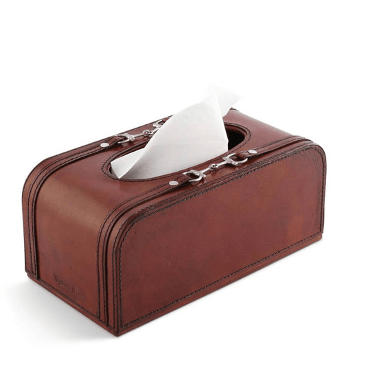 Leather Bit Tissue Box