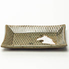 White Horse Handmade Ceramic Gray Trinket Dish