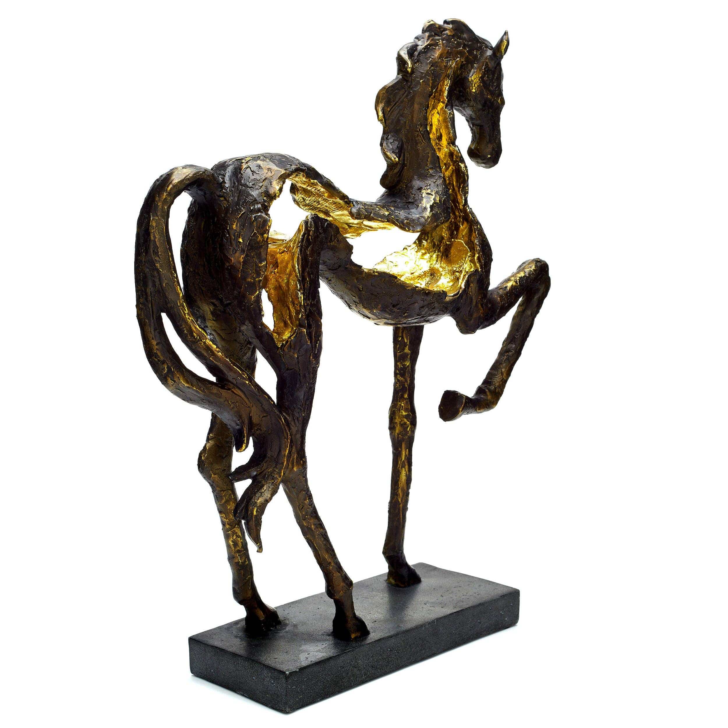 Large Prancing Horse Sculpture