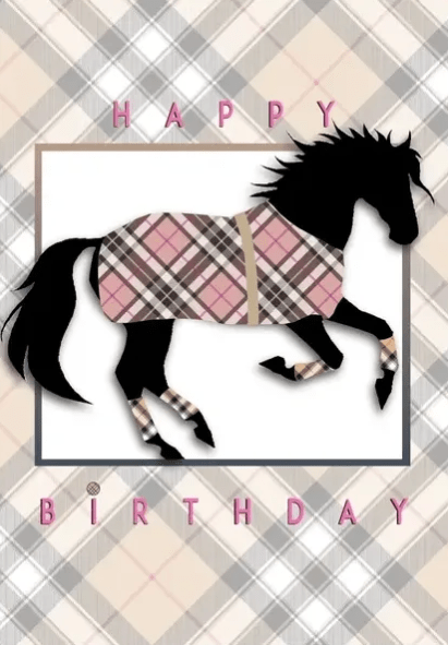 Birthday Card - Burberry Horse