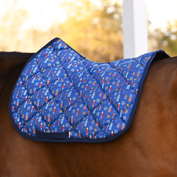 Dreamers and Schemers - Holiday Boom Saddle Pad