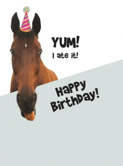 Birthday Card - Where's the cake?