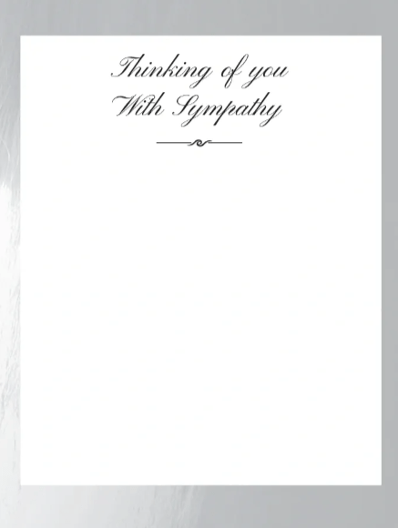 Sympathy Card - There are simply no words...