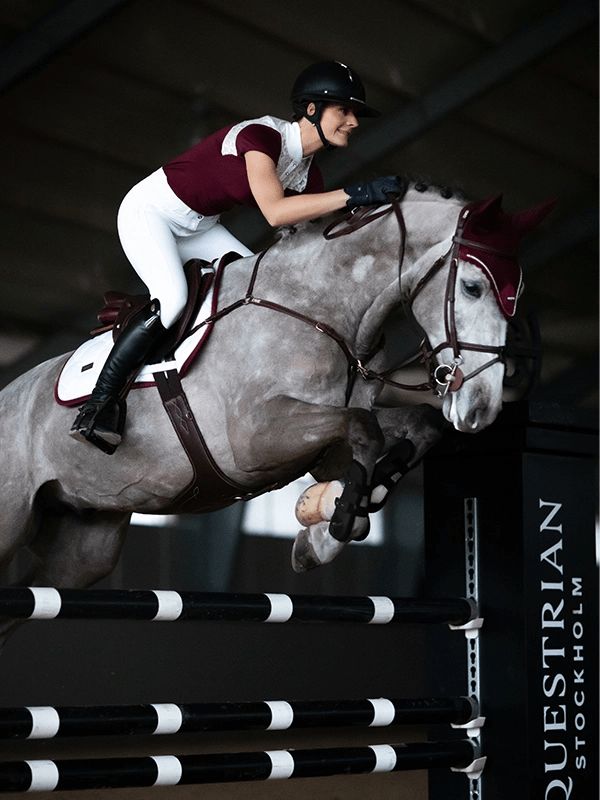 Equestrian Stockholm Jump Pad - White Bordeaux