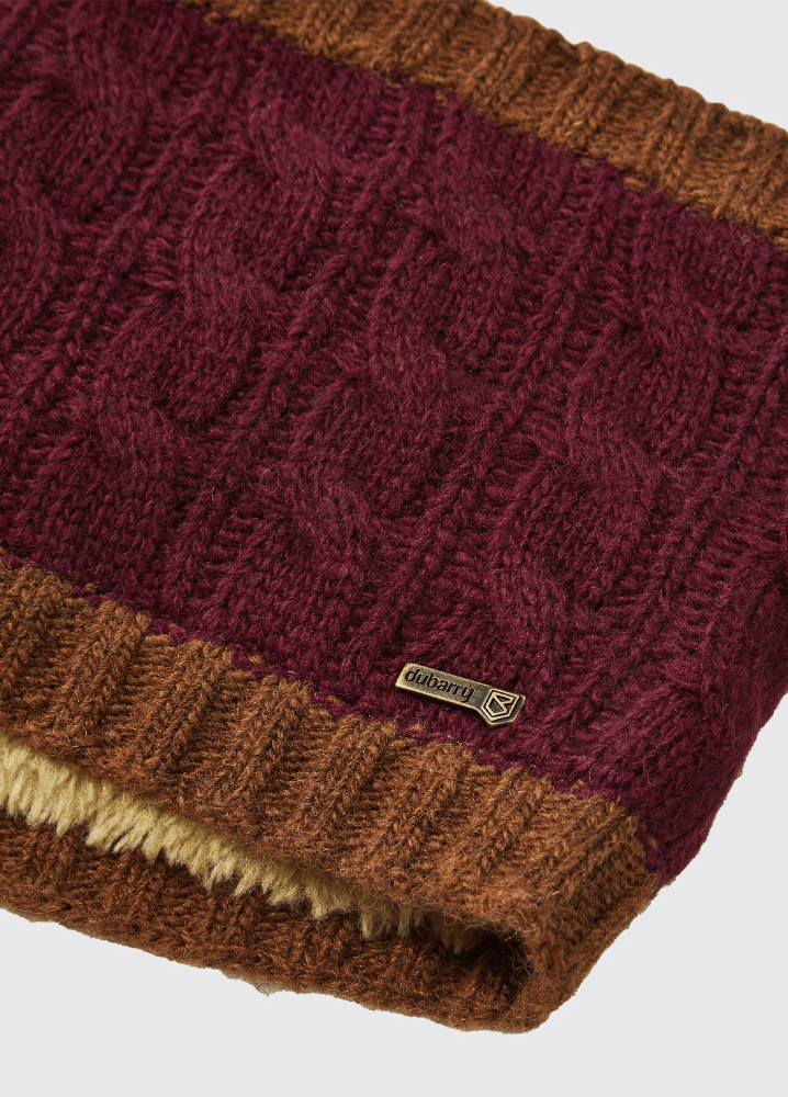 Dubarry Walton Knitted Headband - Ox Blood