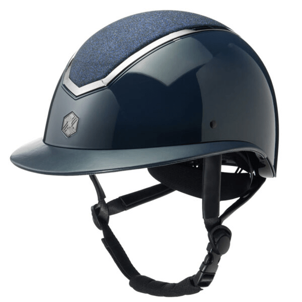 EQx by Charles Owen Kylo Wide Brim MIPS Helmet - Navy Gloss Sparkle
