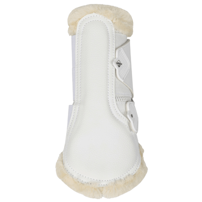LeMieux Fleece Edged Mesh Brushing Boots - White