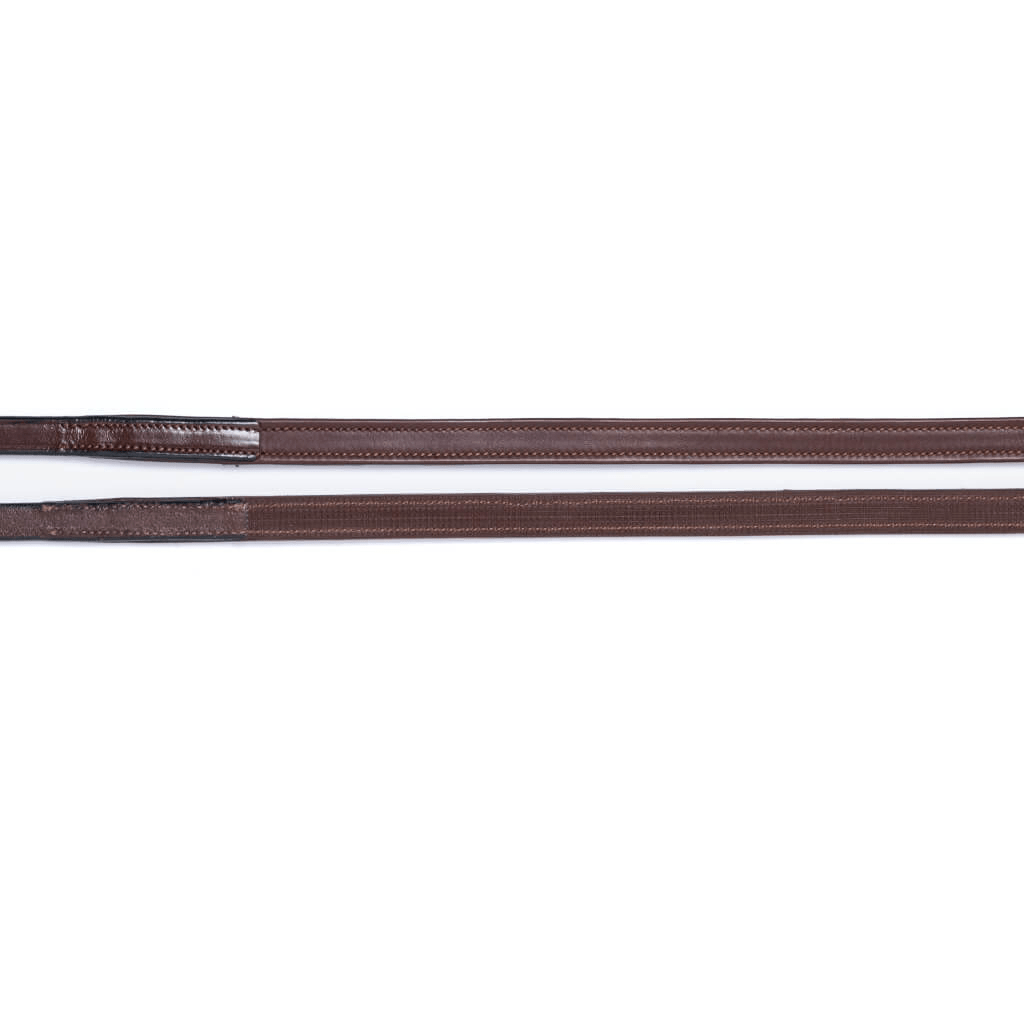 Trust Monaco Leather & Rubber Draw Reins - Brown