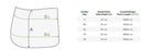 Eskadron Dressage Pad Size Chart