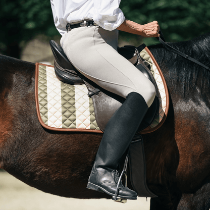 Sixteen Cypress Jump Pad - Amalfi Stripe on horse