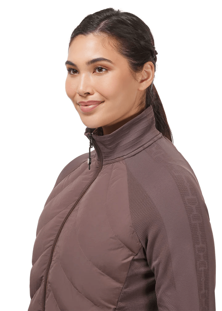 EquiTech Hybrid Quilted Riding Jacket - Mauve 