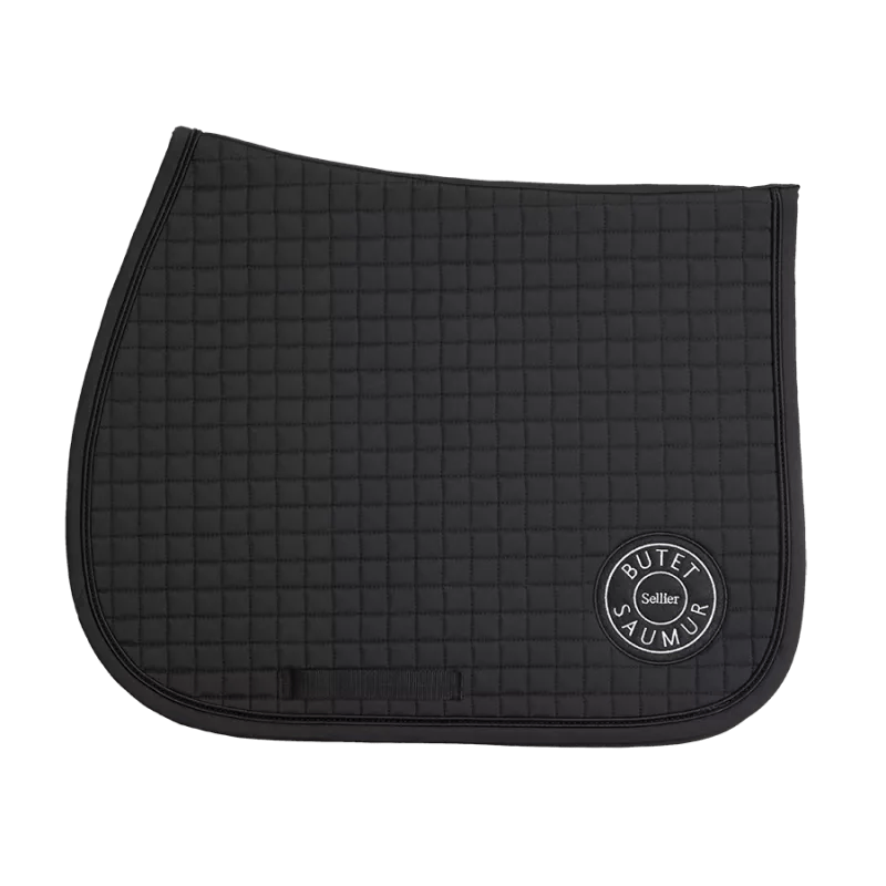 Butet Jumping Saddle Pad Black with white logo