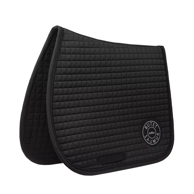 Butet Jumping Saddle Pad Black with white logo