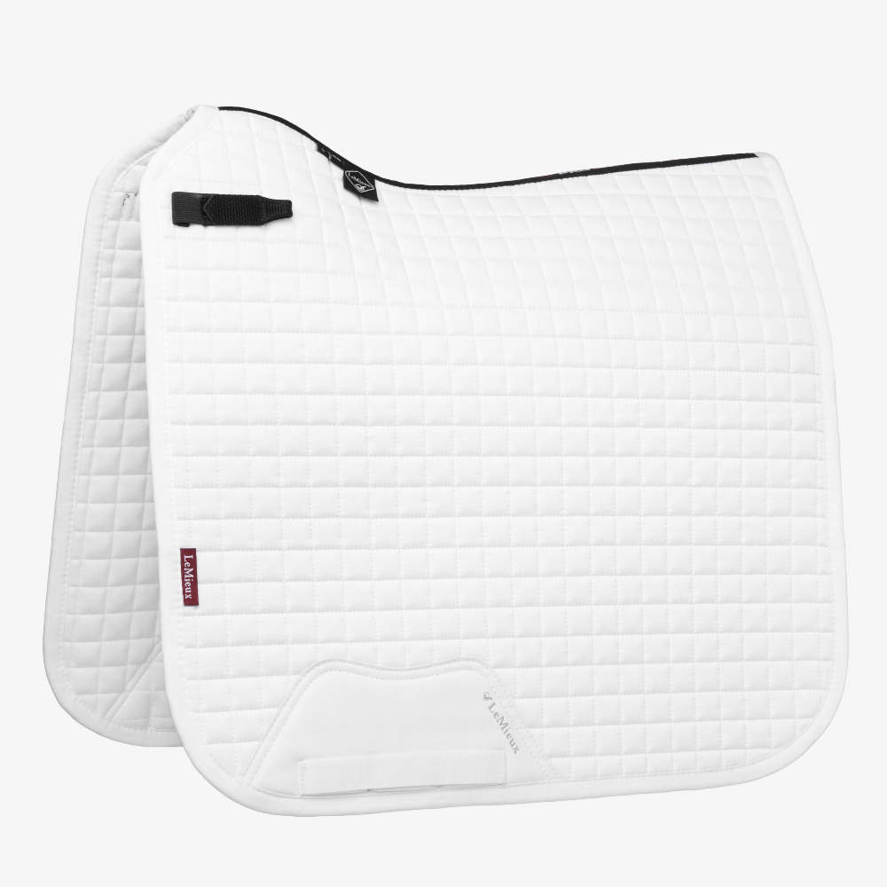 LeMieux Prosport Cotton Dressage Pad - White - XL