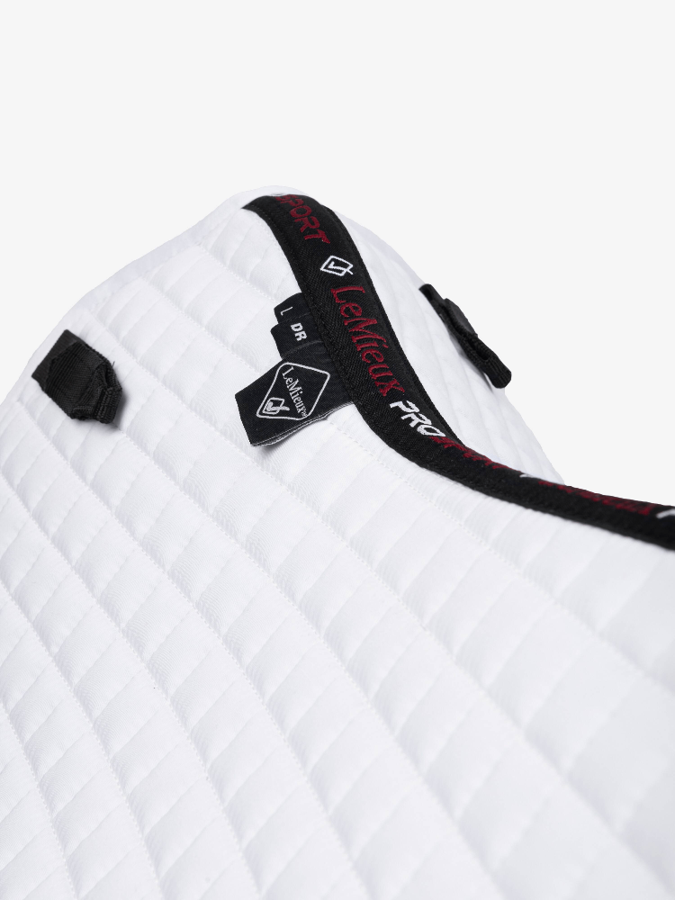 LeMieux Prosport Cotton Dressage Pad - White - XL