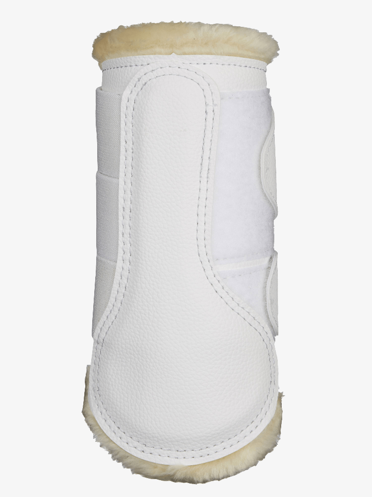 LeMieux Fleece Lined Brushing Boots - White