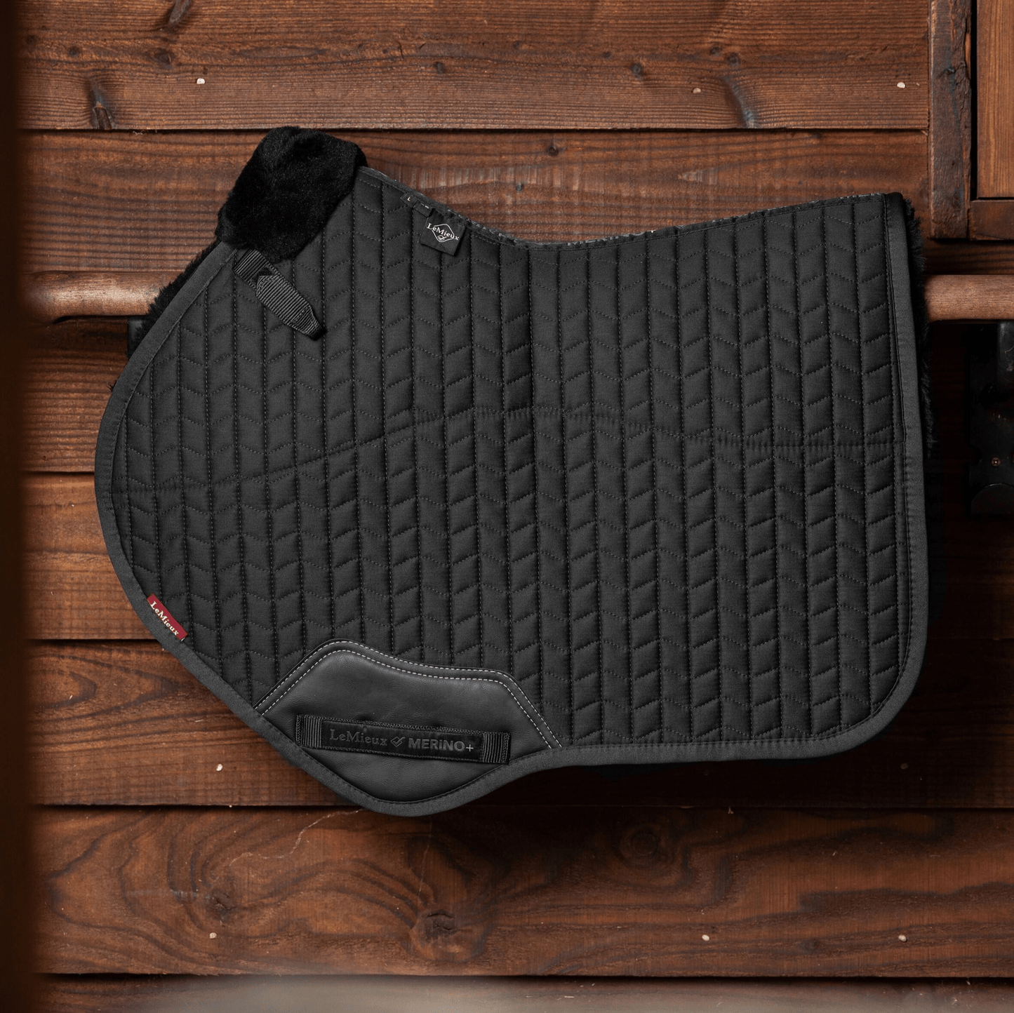 LeMieux Merino Half Lined Close Contact Pad - Black