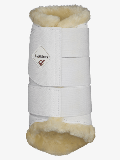 vLeMieux Fleece Lined Brushing Boots - White