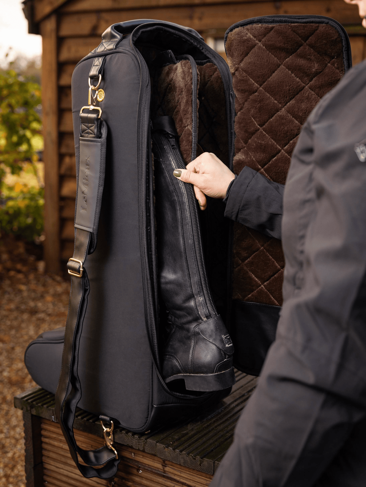 LeMieux Luxe Boot Bag - Black