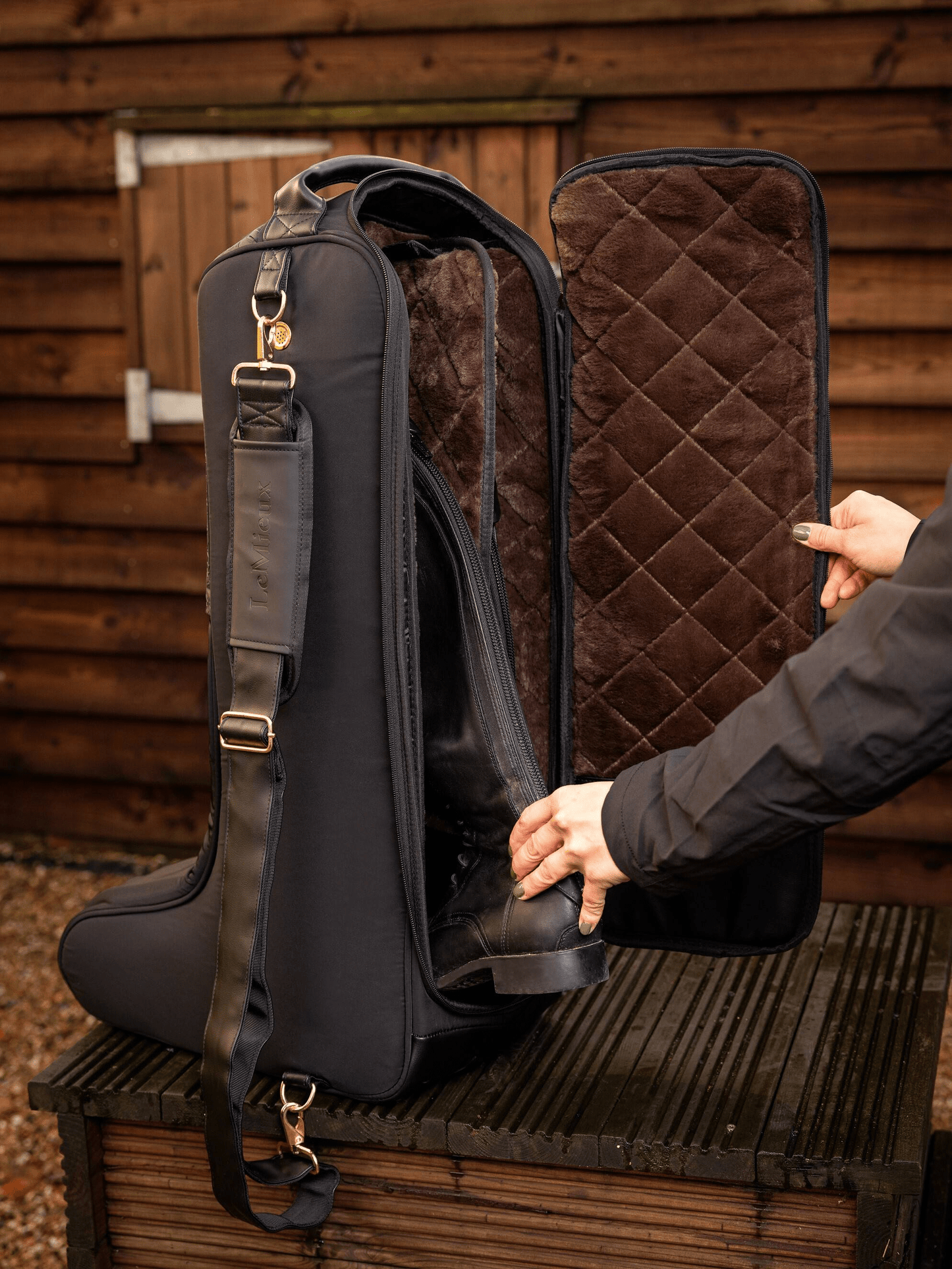 LeMieux Luxe Boot Bag - Black