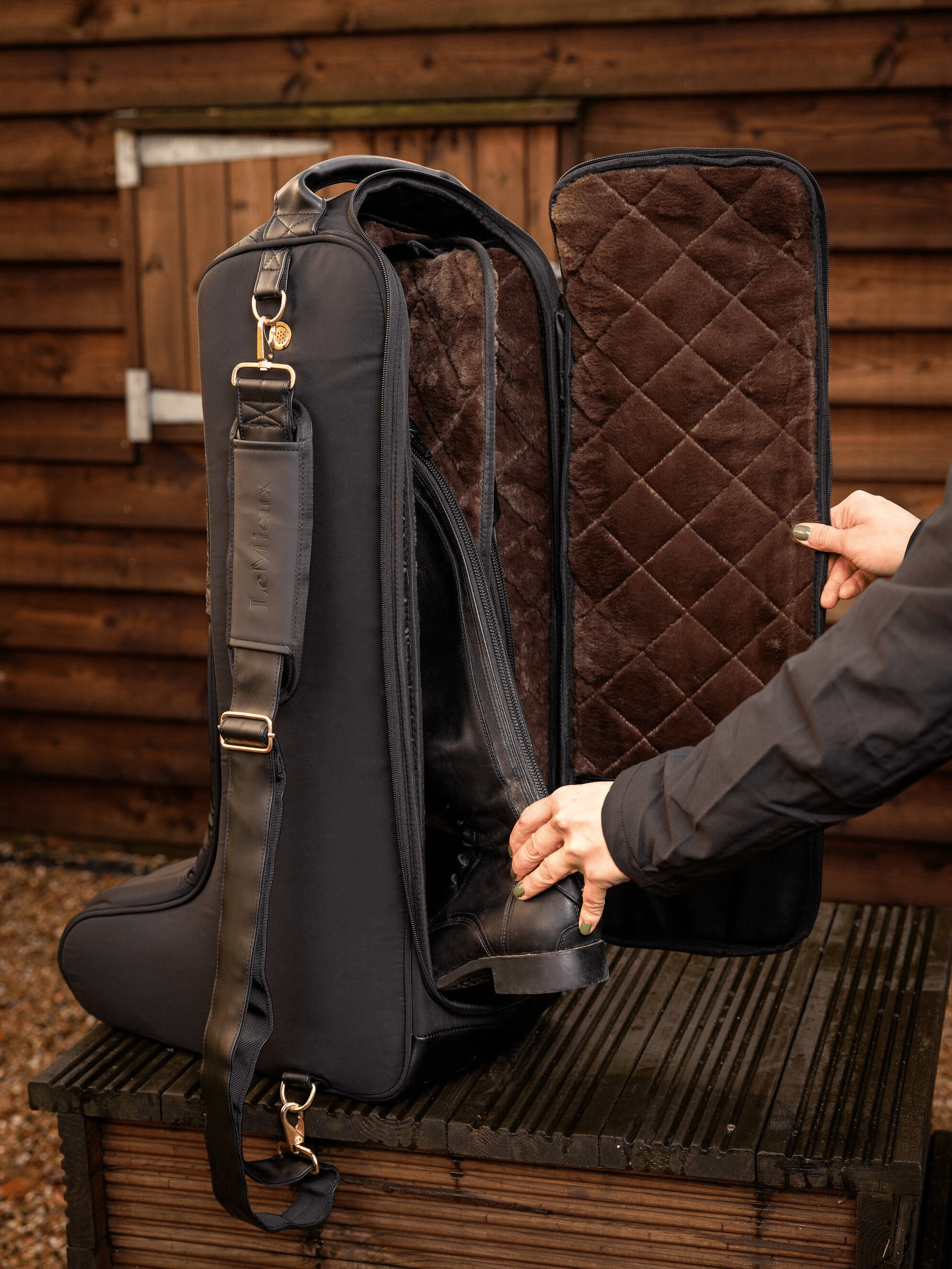 LeMieux Luxe Boot Bag - Black