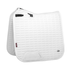 White saddle pad on a white background