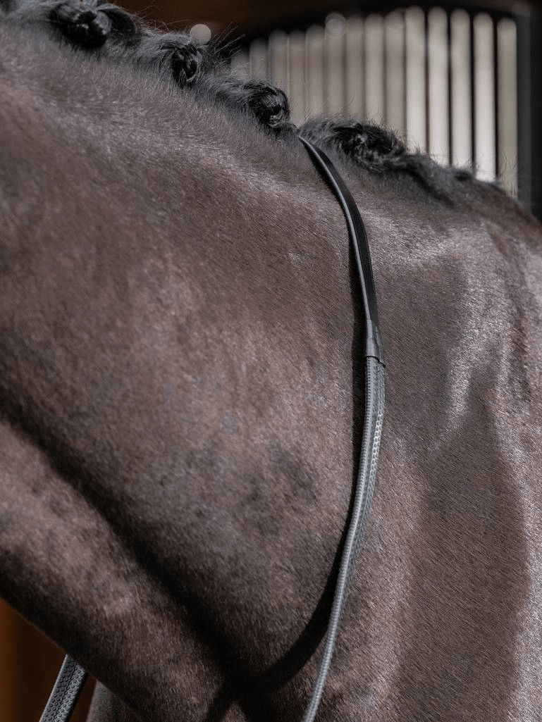 LeMieux Rubber Reins - Black