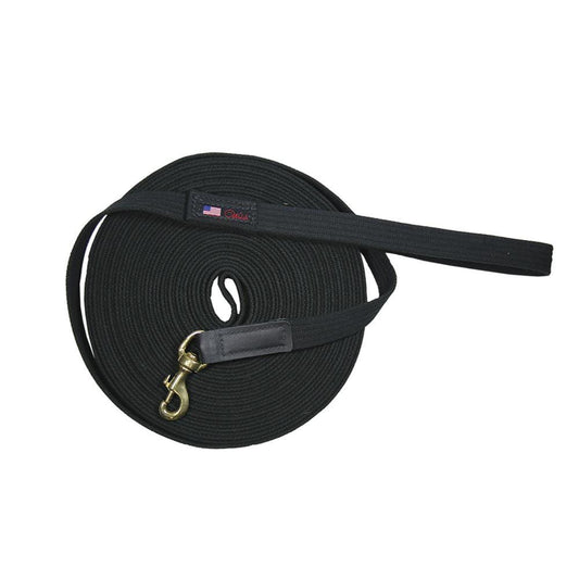 Black padded lunge line