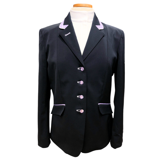 Flying Changes Charlotte Show Coat - Navy with Lilac