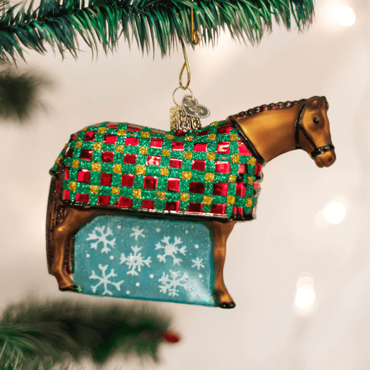 Snowflake Horse Ornament