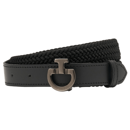 Cavalleria Toscana Elastic Logo Belt - Black